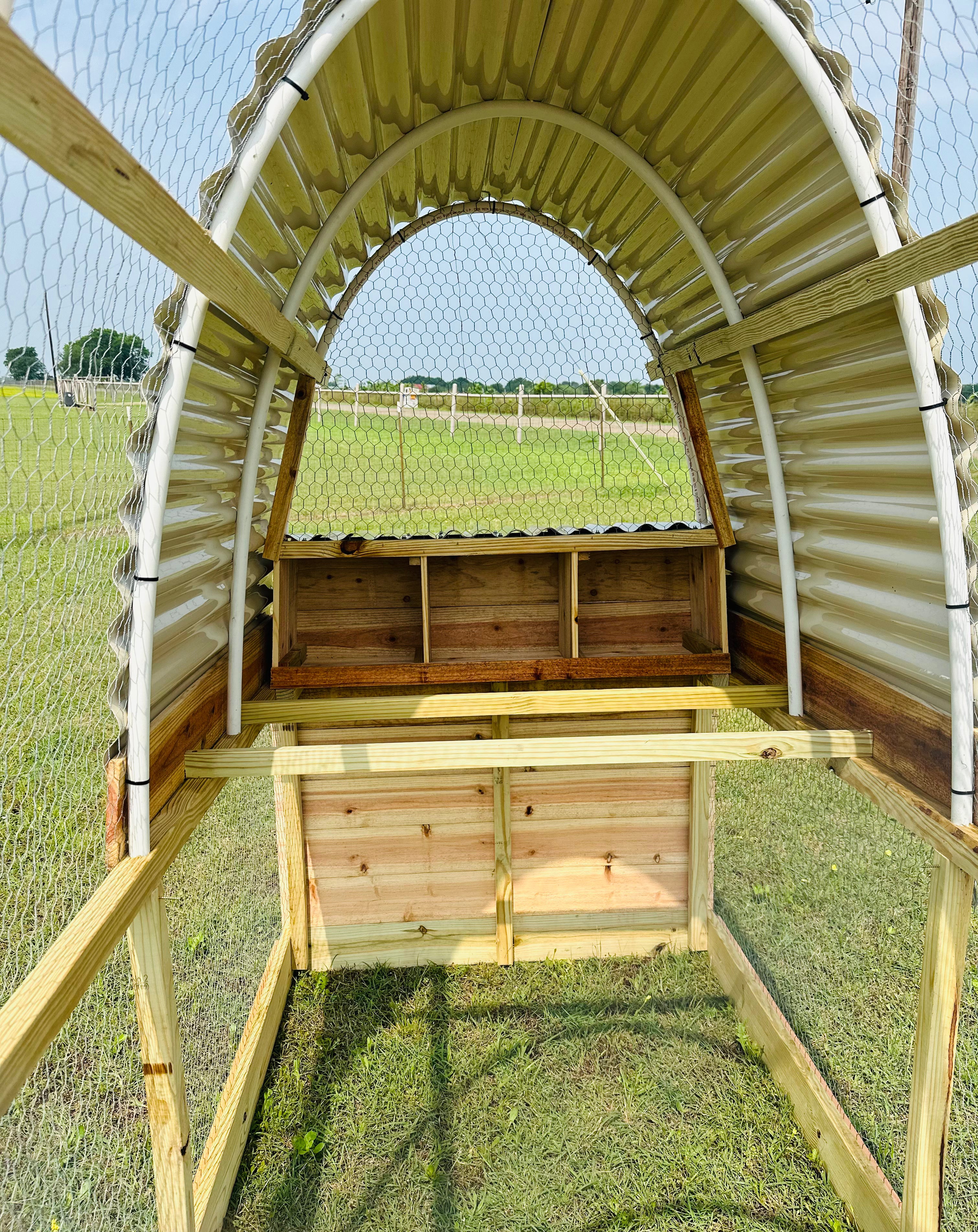 Covered Chicken Coop